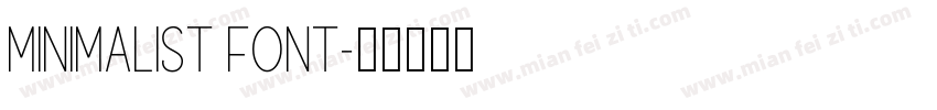 Minimalist Font字体转换